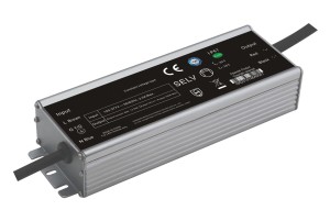 GLP PSU 150W: 12V/12.50A, CV, metal case, rectangular
