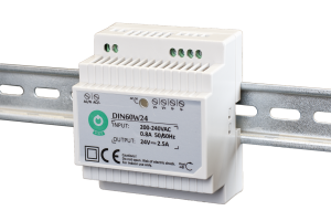 Zasilacz DIN 12V/5A, plastic